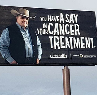 Cowboy Up Against Cancer + UCHealth Billboard